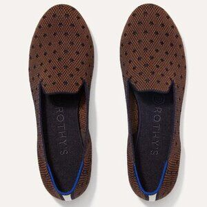 Rothy's Women's The Loafer in Sienna Dot Coral and Blue Flats Size 9